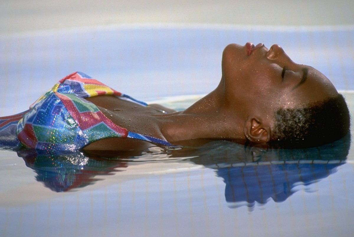 Roshumba Williams was photographed by Walter Iooss Jr. in Ormond Beach, Fla.
